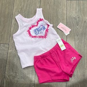 Juicy Couture toddler shorts and top